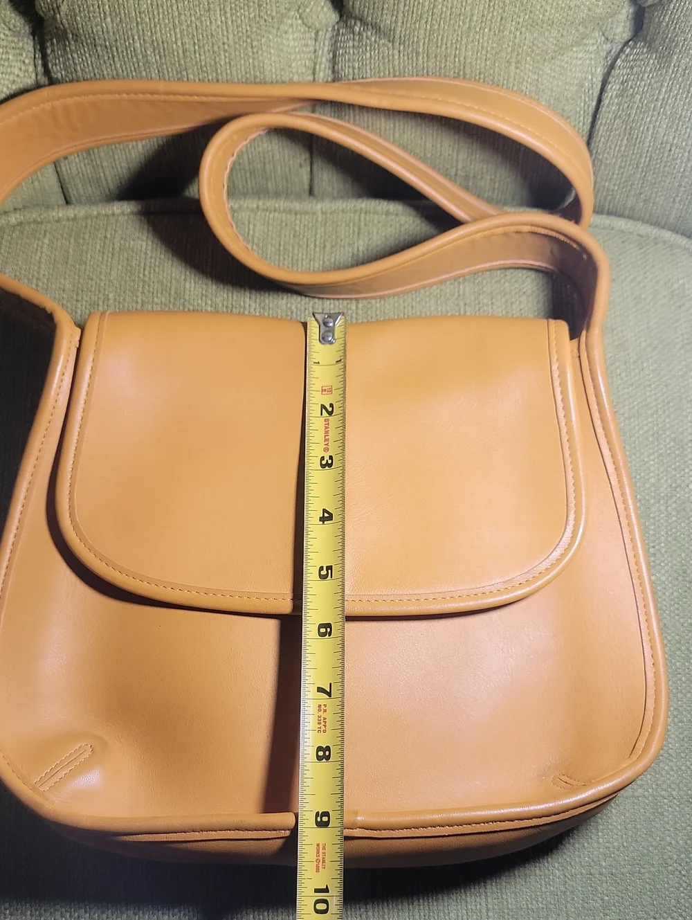 Coach Vintage Ergo Flap Mustard Yellow Crossbody Shoulder Bag